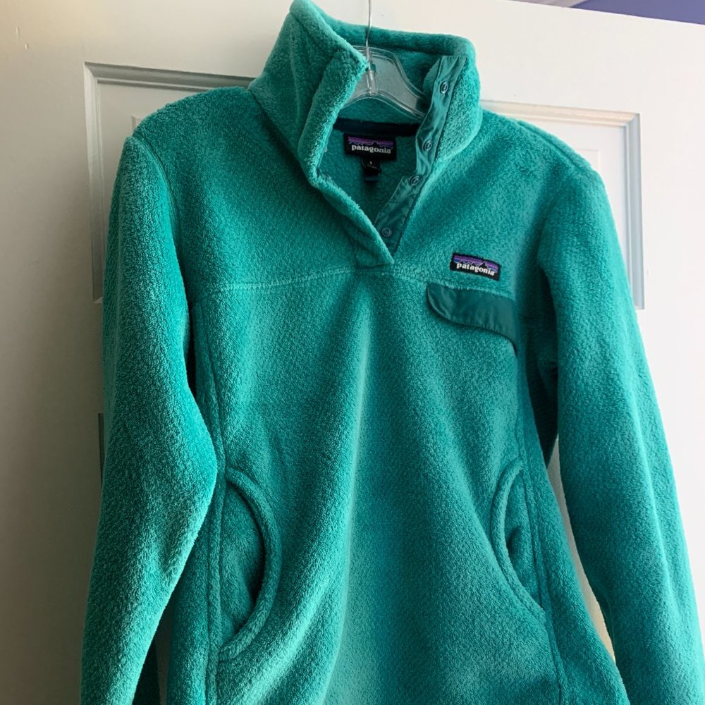 Patagonia W's Re-Tool Snap Pullover in Teal - S